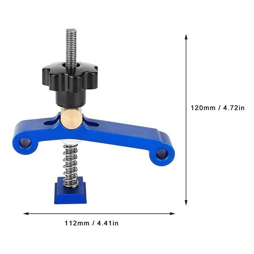 

T Slot Block Clamps Woodworking Ruter Table T Track Metal Quick Acting Hold Down Clamp Set M8 Screw For Clamping Jigs & Fixtures