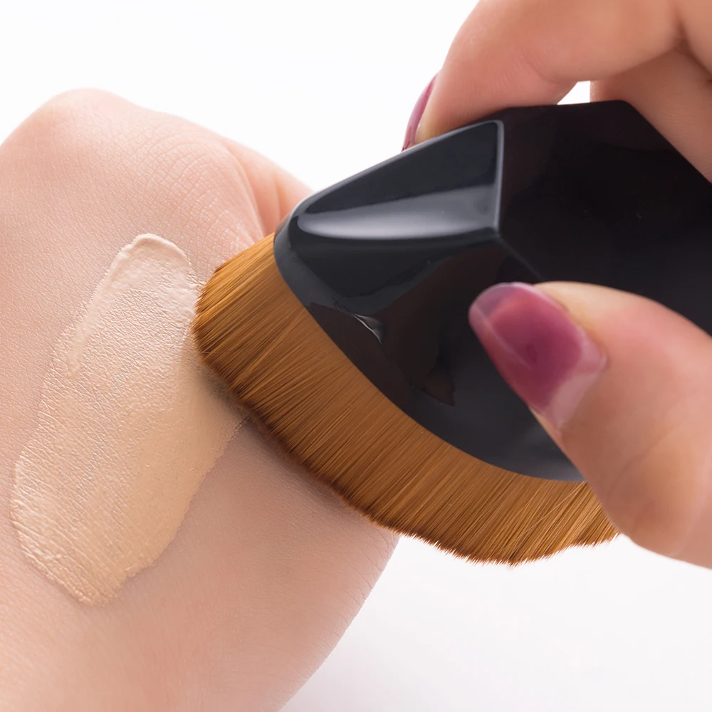 

1/ 2/3Pcs Foundation Contour Makeup Brushes Flat Shaped Soft Micro Fiber Make up Brush Face Cosmetic Tools Box Packing