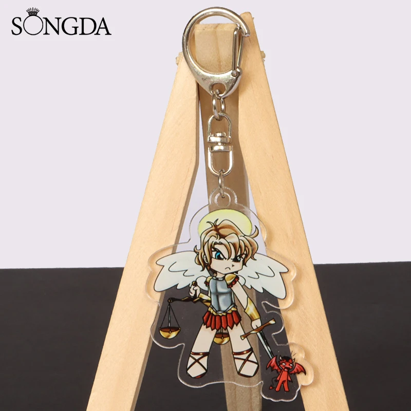 SONGDA новейший акриловый брелок для ключей с надписью Я люблю Иисуса цепочка