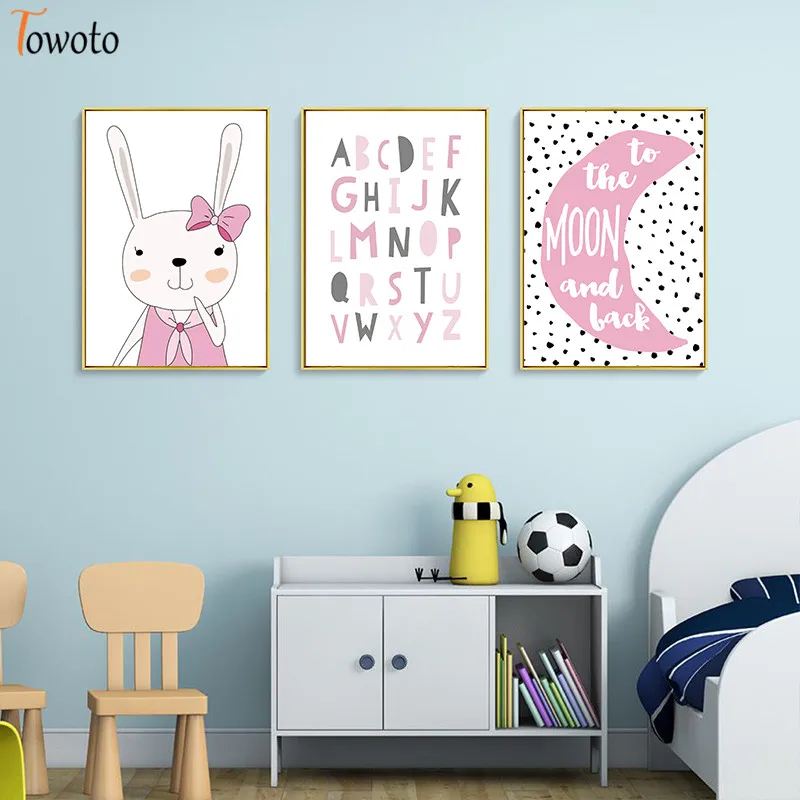 Розовая Толстовка для девочки с рисунком кролика детская картина украшения