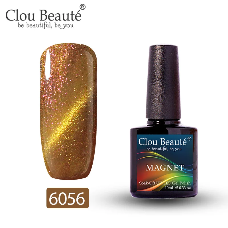6056 Clou Beaute Гель-лак для кошачьих глаз 46 цветов маникюрный Декор гель лак для ногтей отмачиваемый лак для ногтей 10 мл Полупостоянный лак для ногтей - Цвет: 6056