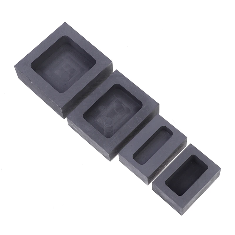 

15g-500g Graphite Ingot Bar Mold High Quality Crucible for Melting Gold Silver Casting Refining 1PCS