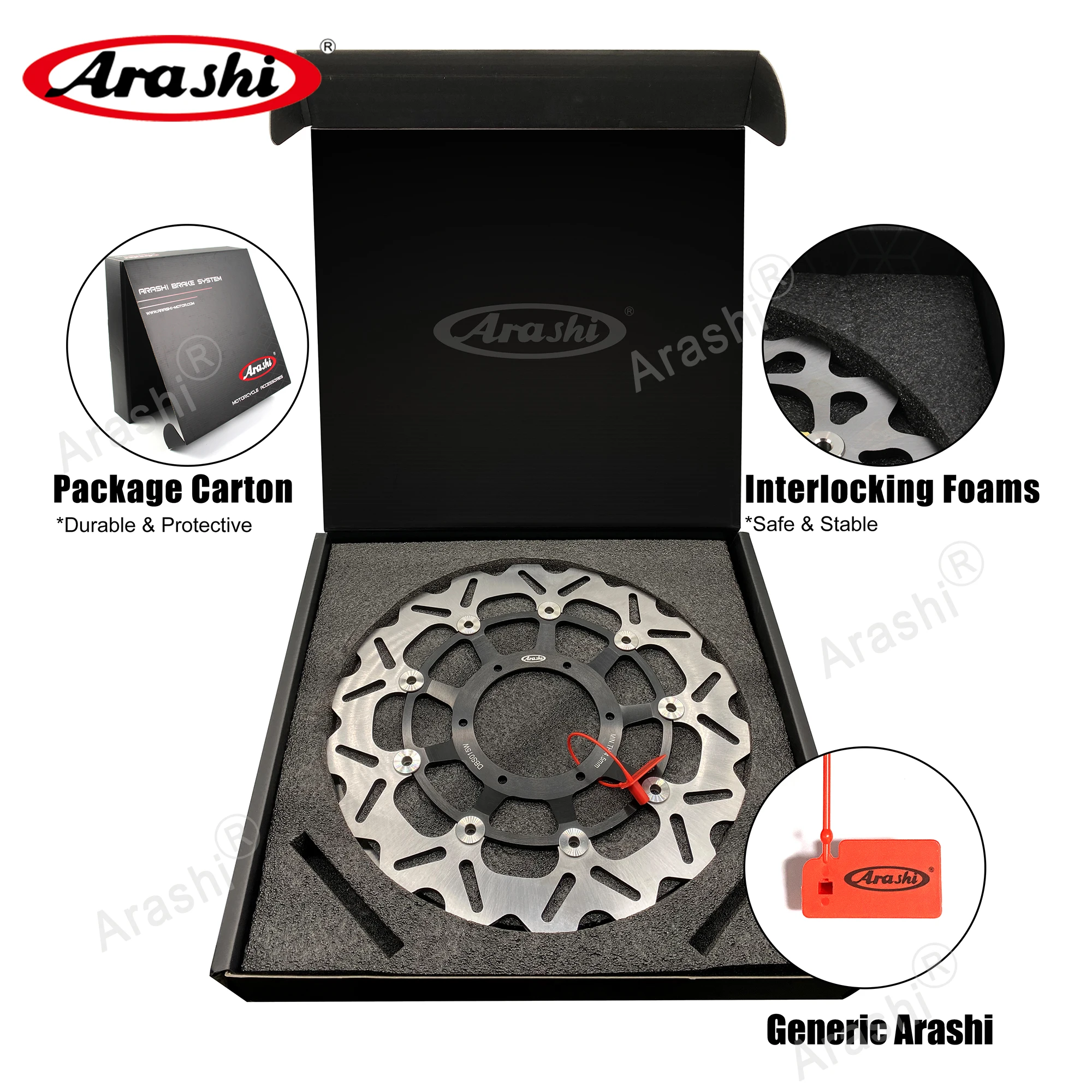 

Arashi 1 Pair For SUZUKI M INTRUDER RB1800 2016 2017 CNC Floating Front Brake Discs Motorcycle Brake Rotors Floating Disc M1800