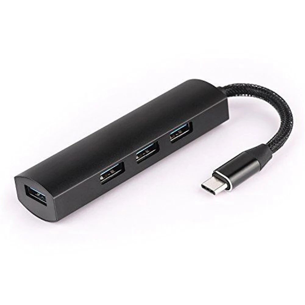 Type-c до 4USB3. 0 ноутбук жесткие диски Прочный USB концентратор Мода из алюминиевого
