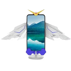 2021 new regisbox gundam wireless charger angel wing mobile phone infrared induction wireless charging bracket gk99 free global shipping
