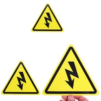 2pc pvc warning sticker adhesive labels electrical shock hazard danger notice safety waterproof tags for danger forelectric box