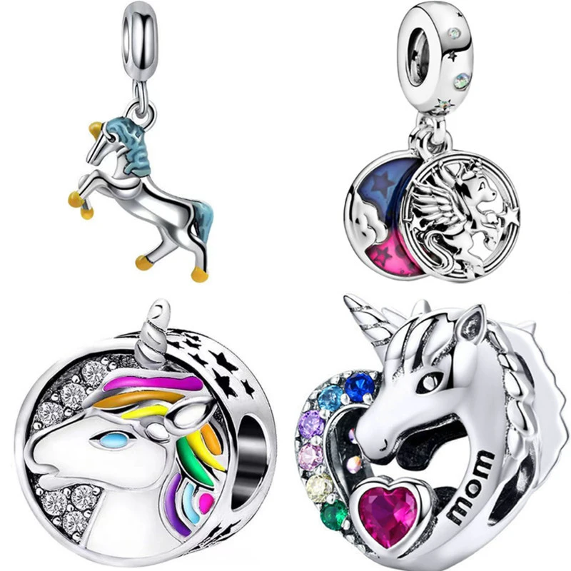 Подходят для оригинальных шармов Pandora серебряный цвет браслет ожерелье DIY