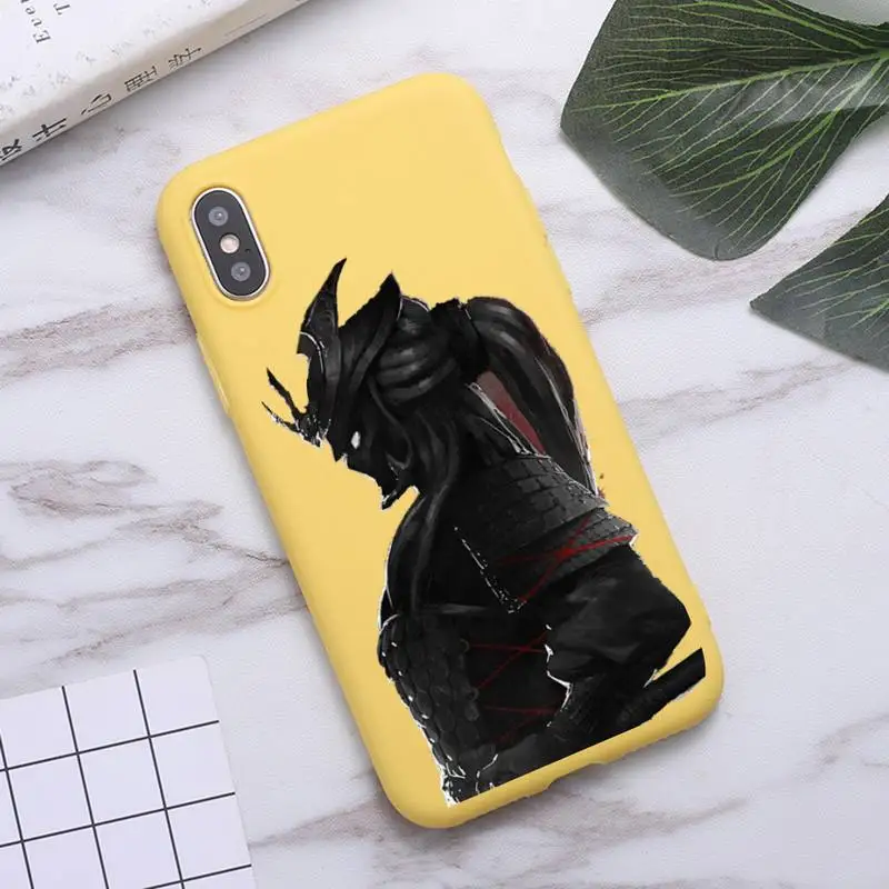 

Japanese samurai oni mask Phone Case Candy Color for iPhone 6 7 8 11 12 s mini pro X XS XR MAX Plus