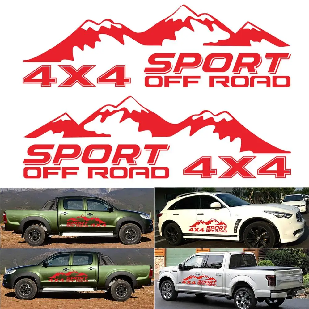 2 шт. 130*40 см наклейка для кузова автомобиля пикапа графическая виниловая Navara