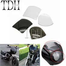 Clear/Smoke Quarter Fairing Windscreen Wind Shield Screen Protector For Harley XL 883 XL1200 1988-up FXR 1986-94 Dyna 1995-05