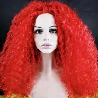 colorful wig cosplay women stage show wears fluffy curls catwalk models club performance dress dj GOGO disco bar suit