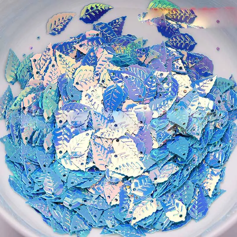 9 × 16 мм лист блестки Сделай Сам ручной работы Золотые жемчужные бусины