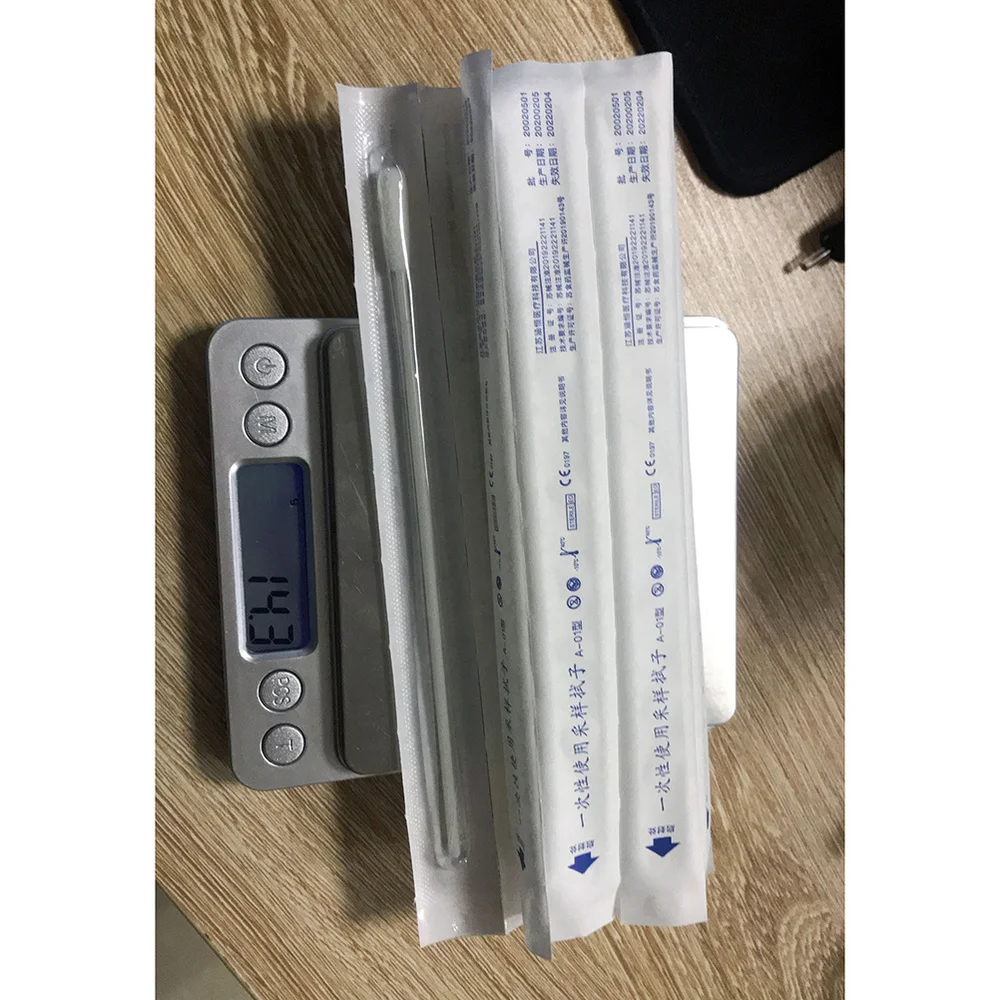 

5pcs Disposable Oral Swabs Apply Medicine Disposable Mouth Sampling Swabs for