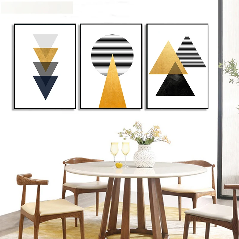 Скандинавские абстрактные геометрические картины на холсте скандинавские