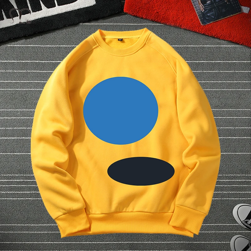 

Men Geometry Printed Hoodies Oversize Couple Spring Winter Loose Warm Hooded Sweatshirt Mens Plus Velet Pullover Hoody O NecK