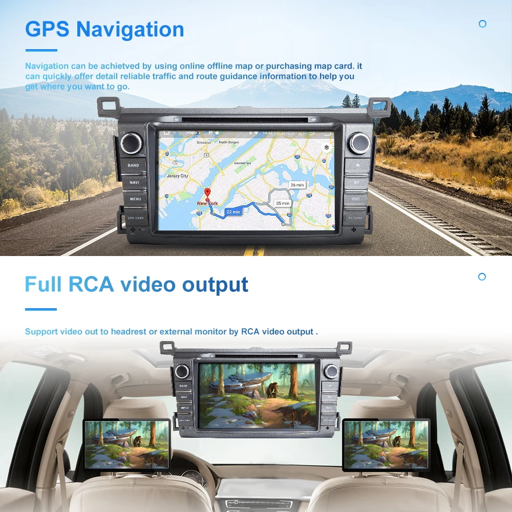 ZLTOOPAI для Toyota RAV4 2013-2015 Android 10 Автомобильный мультимедийный плеер GPS-навигация +