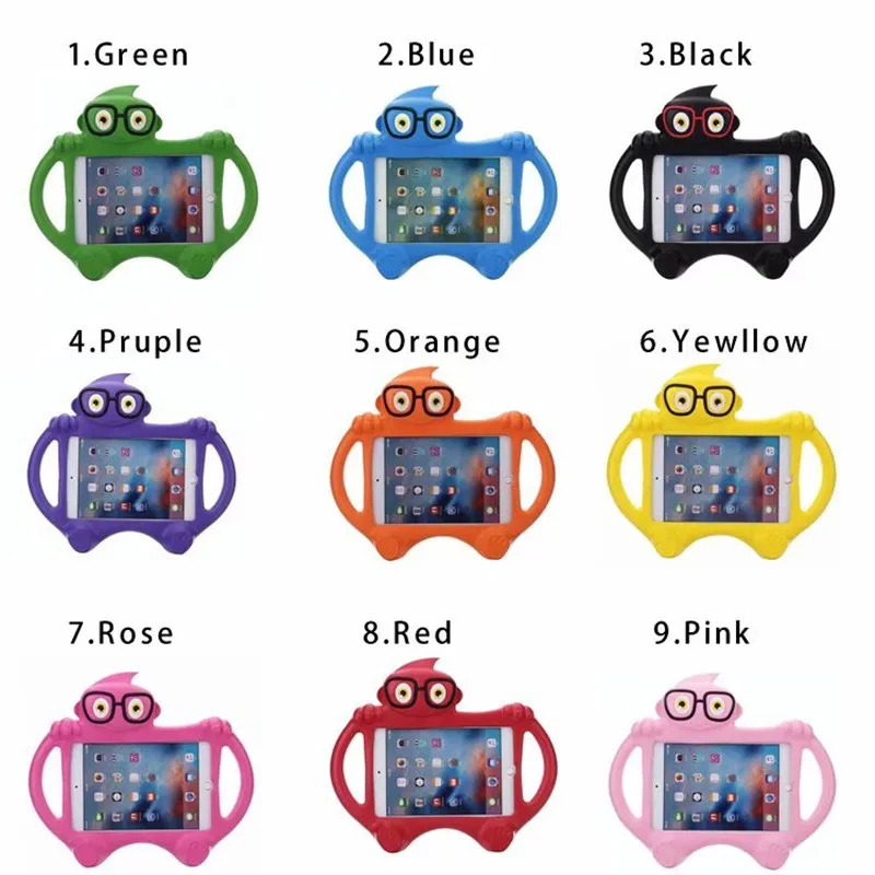 Case For iPad mini 1 2 3 4 Non-toxic EVA handgrip stand Shock Proof full body Cover Kids Silicone Para Shell Coque 7.9 inch | Компьютеры и