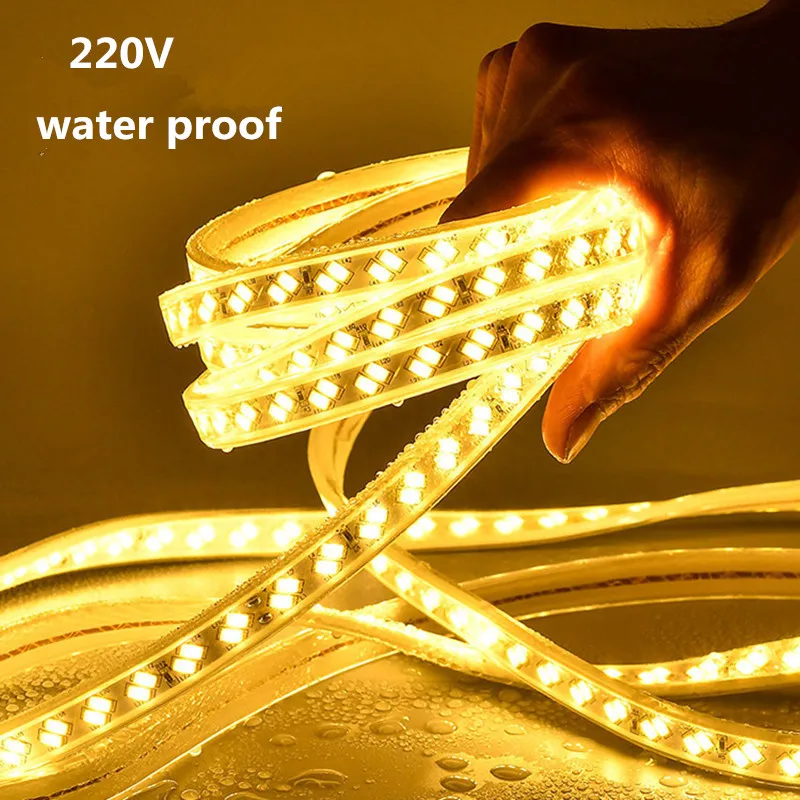 

SMD 5730 2835 IP67 Waterproof 220V LED Strip 180LEDs/m 1M-10M Super Bright Flexible Light for Indoor Outdoor Lighting Decoration