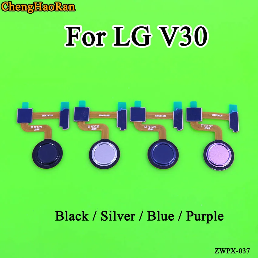 

ChengHaoRan 1 шт. для LG V30 V30 + сканер отпечатков пальцев сенсор Главная Кнопка Разъем гибкий кабель отпечаток пальца Гибкая Замена