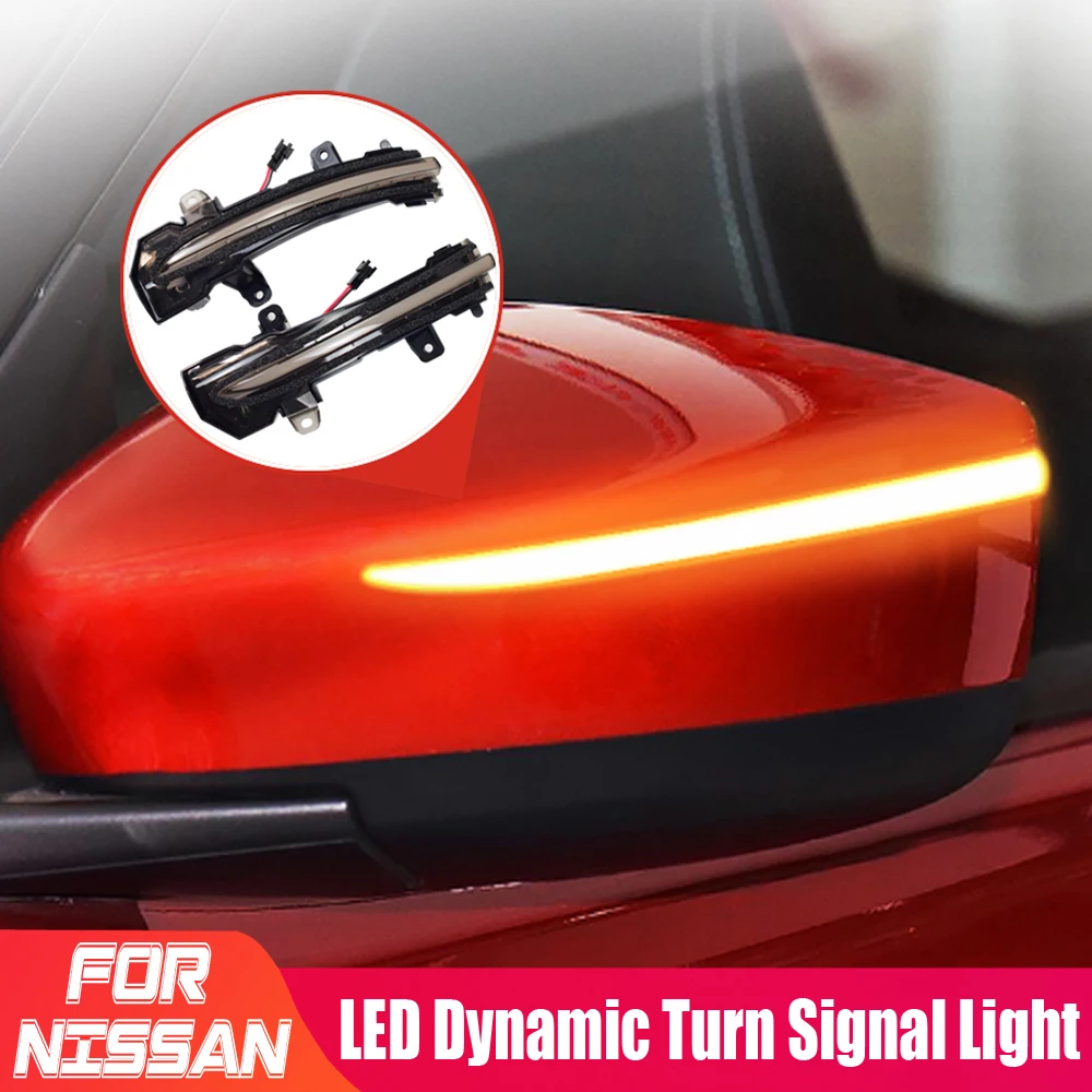 

2PCS Dynamic Blinker Sequential Indicator LED Turn Signal Light For Nissan Kicks P15 Note E12 Bluebird Lannia Sylphy 2017 2018