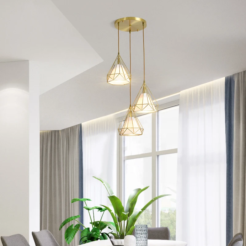 

American Modern LED Chandeliers For Living room Dining room lustres para quarto All Copper Vintage Chandelier Lighting
