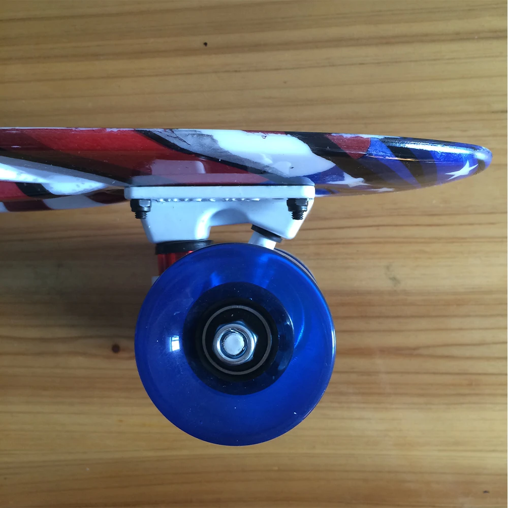 Пластиковый Скейтборд Mini Cruiser Пенни борд графический принт 22X6 дюймов ретро