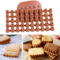 alphabet letter diy cookies biscuits cake mold cutter embosser home baking tool