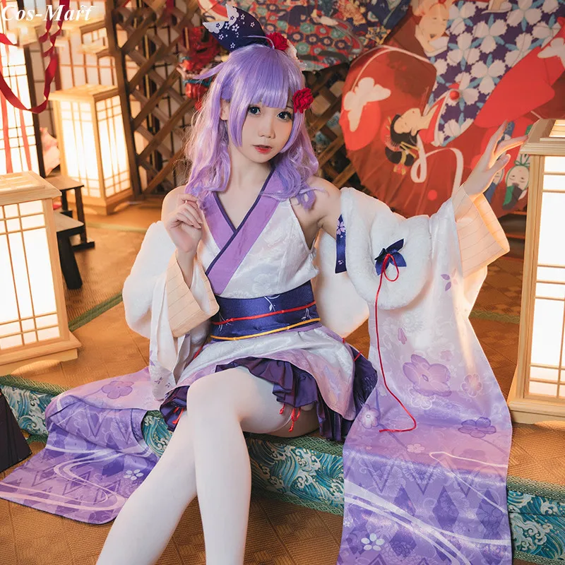 

Hot Game Azur Lane HMS Unicorn Cosplay Costume New Year's Kimono Female Halloween Party Role Play Clothing S-XL New Style