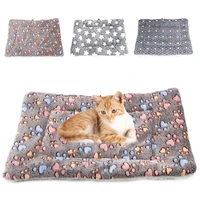 cat bed winter pet blanket thicken warm sleeping mat home rug sofa cushion cover dog puppy mat blanket soft coral fleece flannel