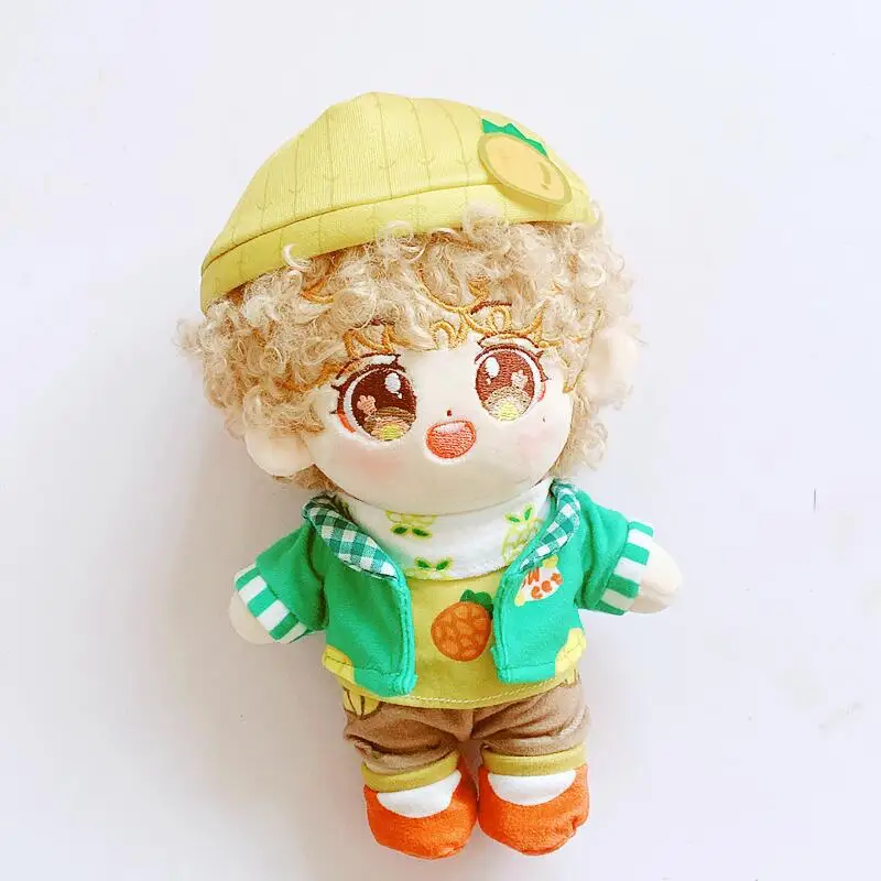 

20cm doll clothes Lovely Pineapple coat hat suits dolls accessories Korea Kpop EXO idol Dolls gift DIY Toys