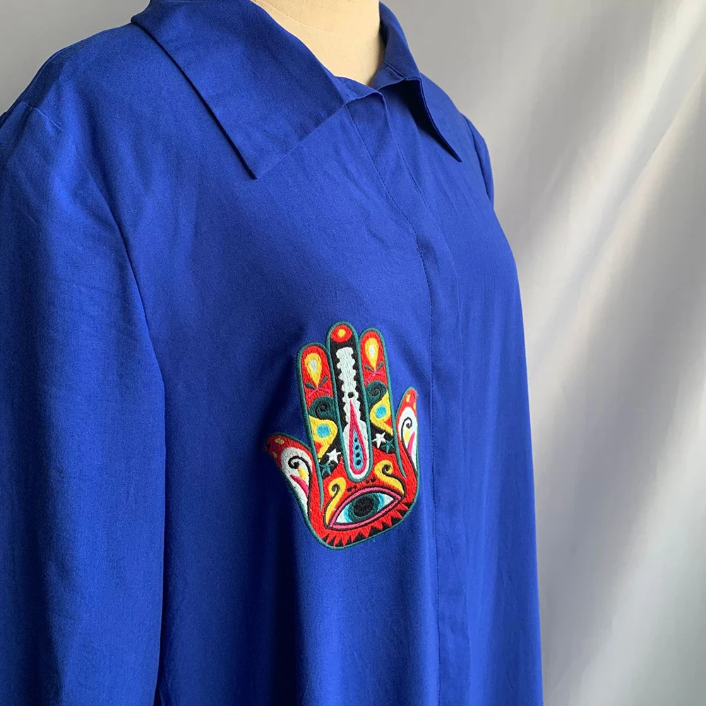 Женское платье-рубашка Siskakia макси-платье с лацканами и длинным рукавом в