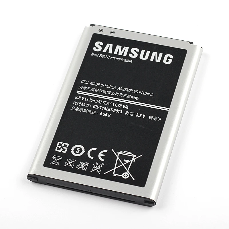 Оригинальный аккумулятор Samsung высокое качество для Galaxy Note 3 Neo N7502 EB BN750BBC N750 N7508V с NFC