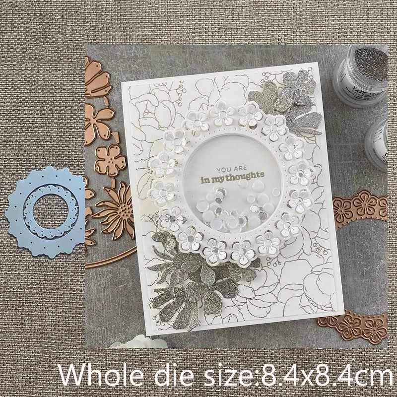 

XLDesign Craft Metal Cutting Dies stencil mold flower wreath decoration scrapbook Album Paper Card Craft Embossing die cuts