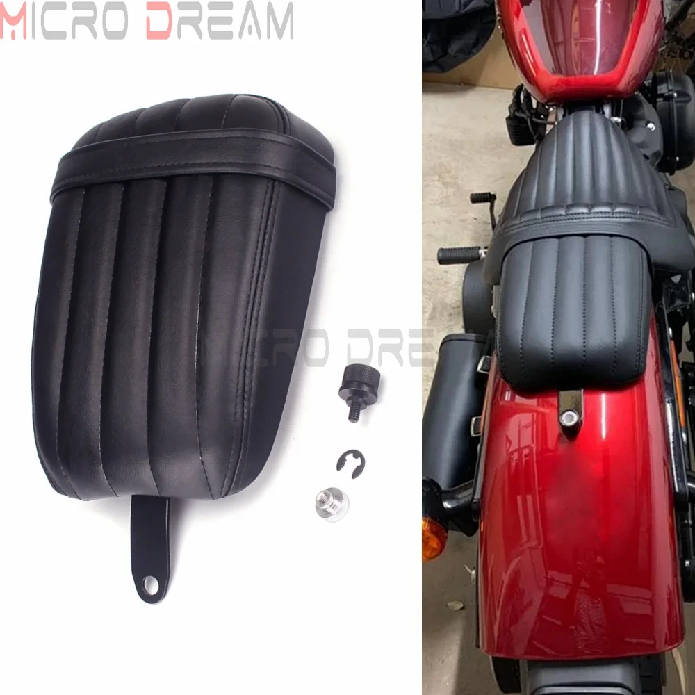 

Заднее черное Сиденье С пассажирской сеткой для Harley Softail Slim FLSL / Street Bob 2018-2020 FXBB, сиденья, подушка, накладка из полиуретана