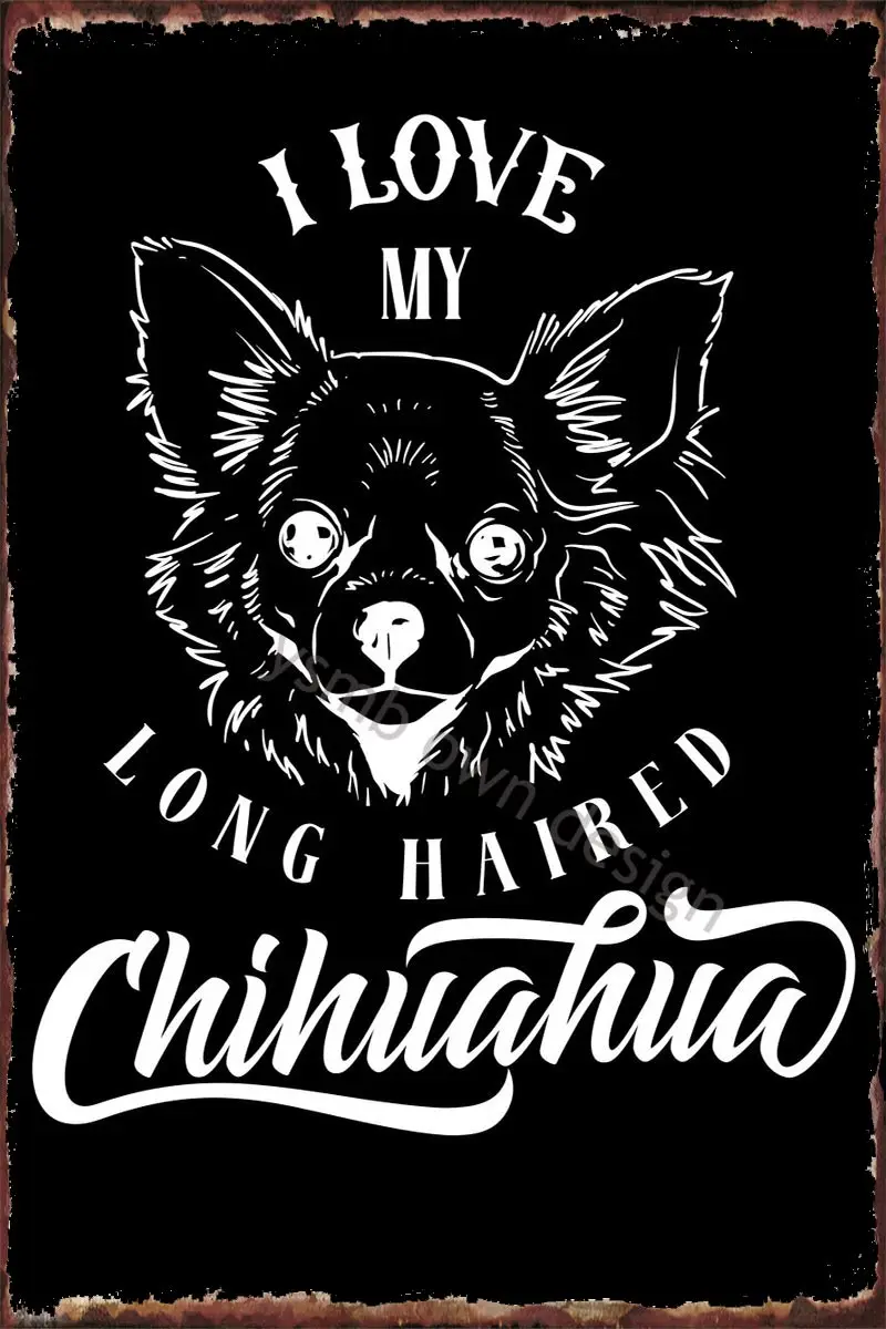 

Винтажный металлический знак чихуахуа в стиле ретро, жестяные таблички, Настенный декор, украшение для комнаты, художественная пещера, кафе...