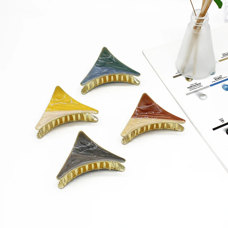 Металлические заколки для волос женские треугольные крабы зажим краб аксессуары