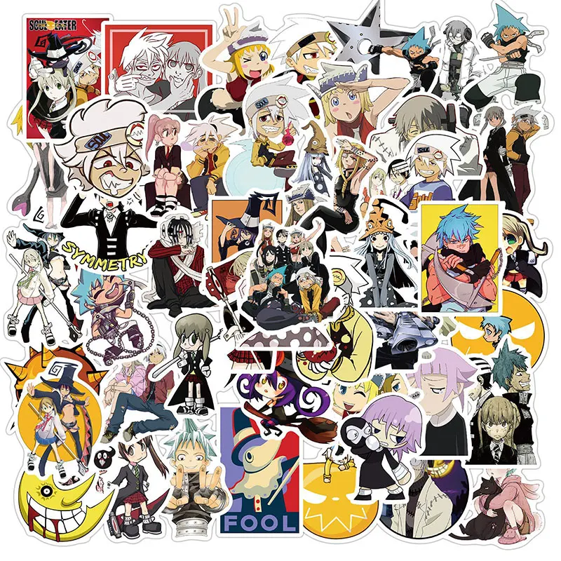 

10/30/50pcs/pack Soul Eater Japanese anime Lable Stickers For Motorcycle Notebook Computer Car Children'sToy Guitar Refrigerator