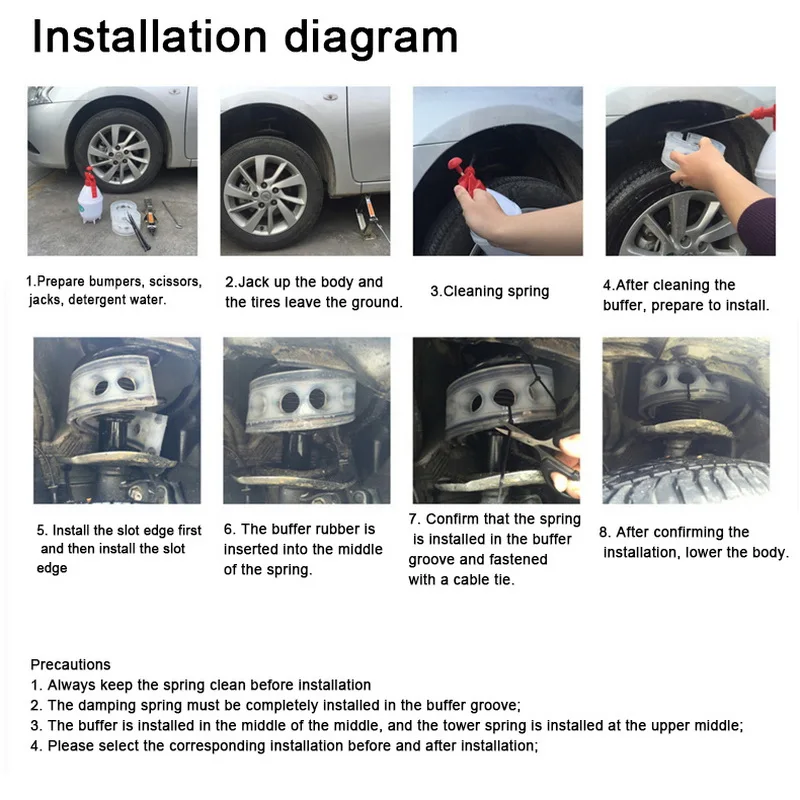 2 шт. автомобильный амортизатор AMT прозрачные автомобильные демпфирующие