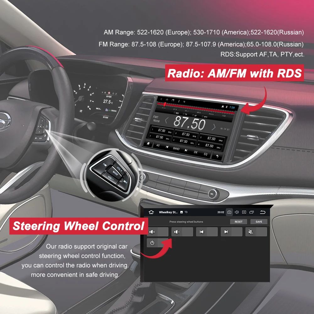 Bonroad " ips Восьмиядерный Android 8.1.0 автомобильный навигационный радио плеер для Mazda 3 2006-2008 видео Wifi Bluetooth 4G(без DVD