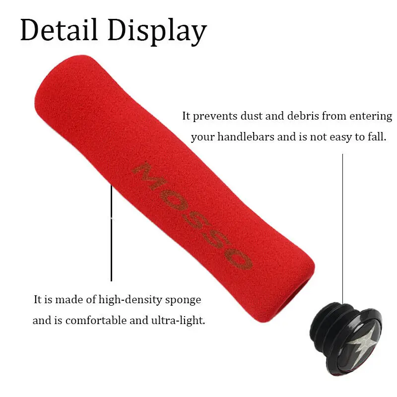 1 пара легкие противоударные Грипсы для руля велосипеда|Упоры рук на руль