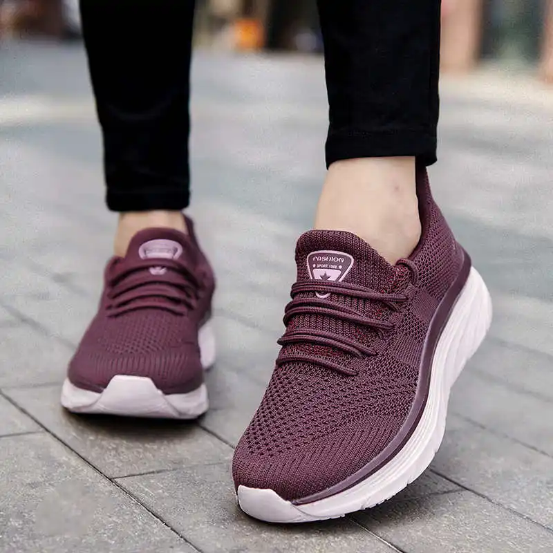

Sports Shoes For Women Size 3 Sneakers For Women 2021 Thick Bottomed Women's Sport Shoes Red Running Sneakers Woman Soft Tennis