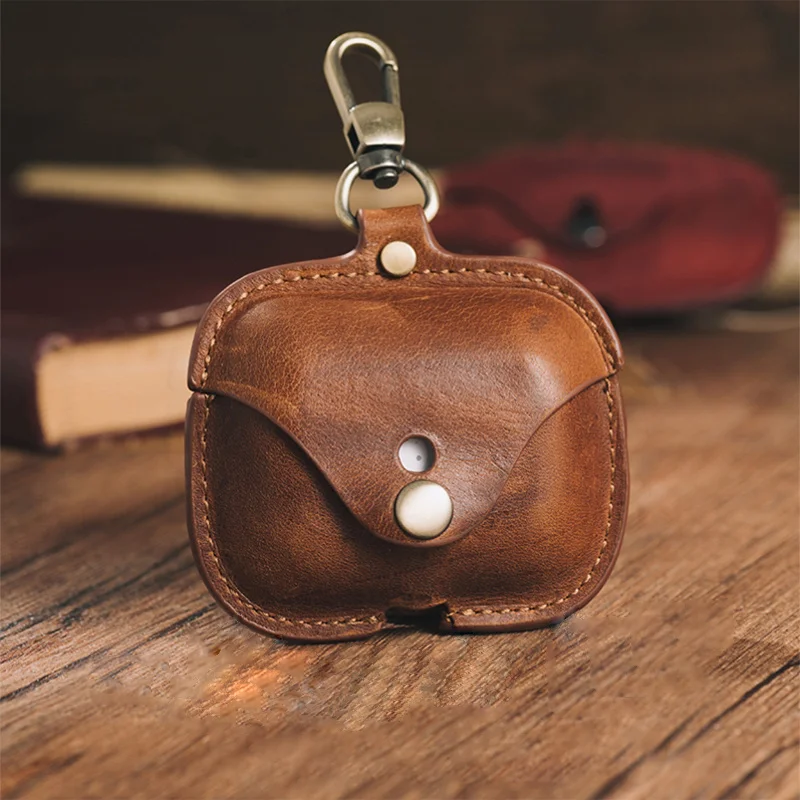 

Skeypaik Luxury Prodective Shockproof Soft Leather Earphone Case For Apple AirPods Pro 3 Cover Charging Box Bag aipods Funda