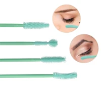 50pcs disposable silicone gel eyelash brush comb mascara wands eye lashes extension makeup tools makeup for women eyebrow brush