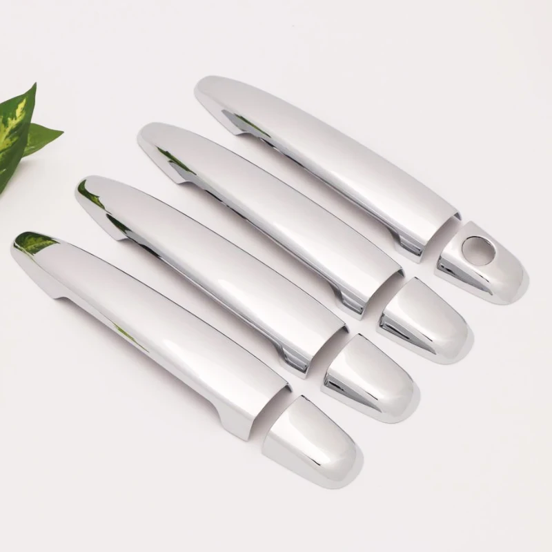 Хромированные серебристые боковые смарт-крышки для дверных ручек Toyota HIGHLANDER 2007-2011