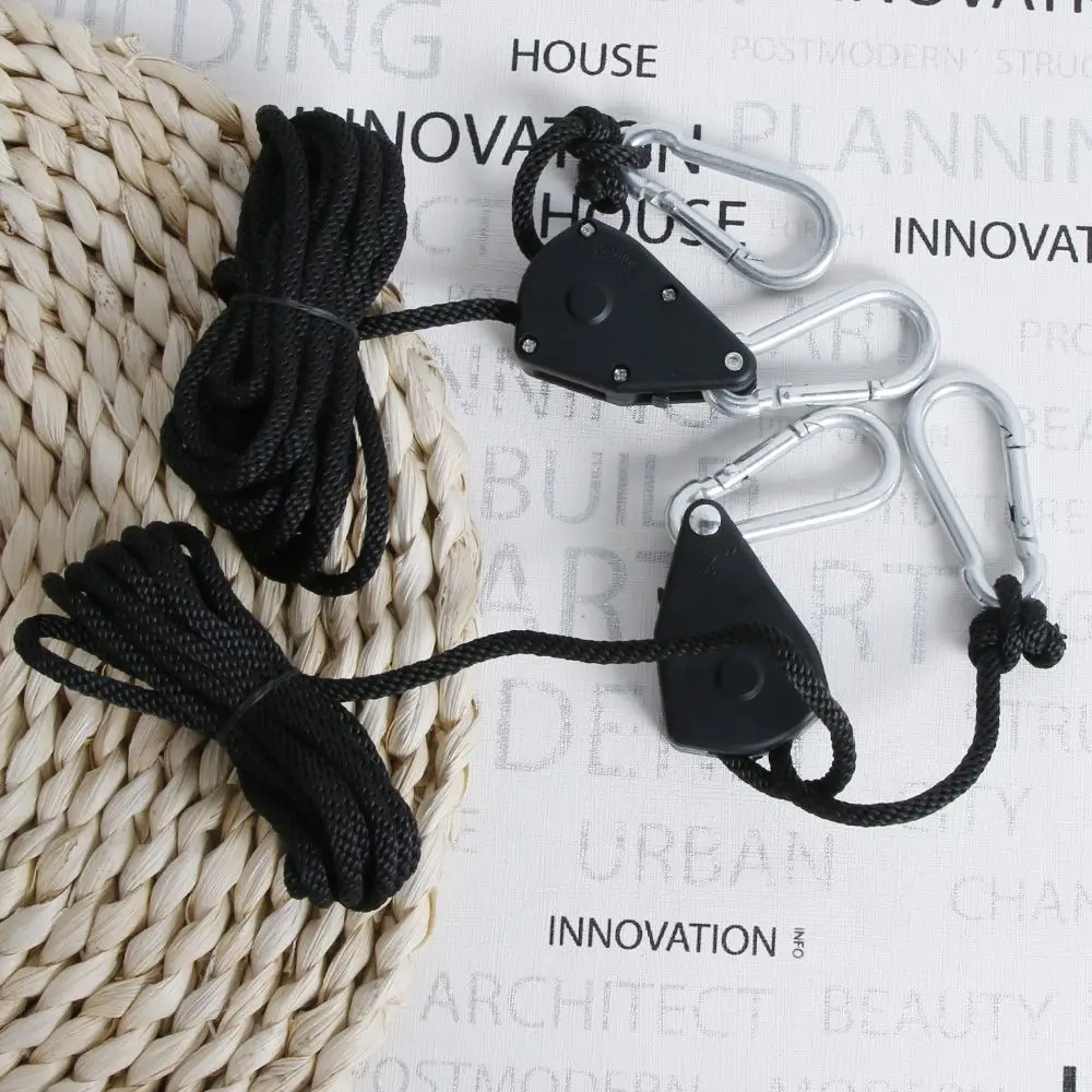 1 Пара регулируемых шкивов для подъема веревки с храповым механизмом