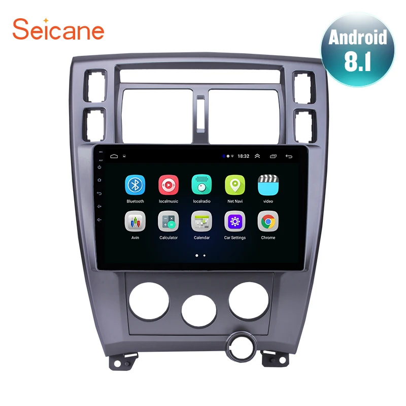 Seicane Android 8,1 10," автомобильный радиоприемник gps для hyundai Tucson 2006 2007 2008 2009-2013 левый руль навигация мультимедийный плеер