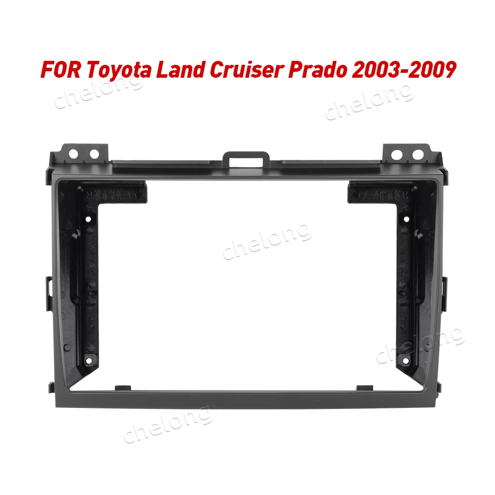 

Рамка для приборной панели автомобиля 2Din, подходит для Toyota Land Cruiser Prado 2003-2009, комплект для автомобильной DVD GPS панели, монтажная рама, облицовк...