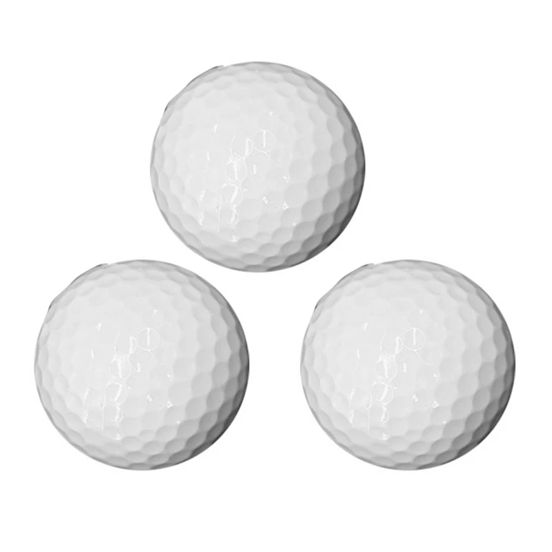 

Top!-3 Pcs Golf PU 4-Layer Ball Golf Game Ball 332 Bee Hole High Pinball Golf Sports Best Gift for Men Women