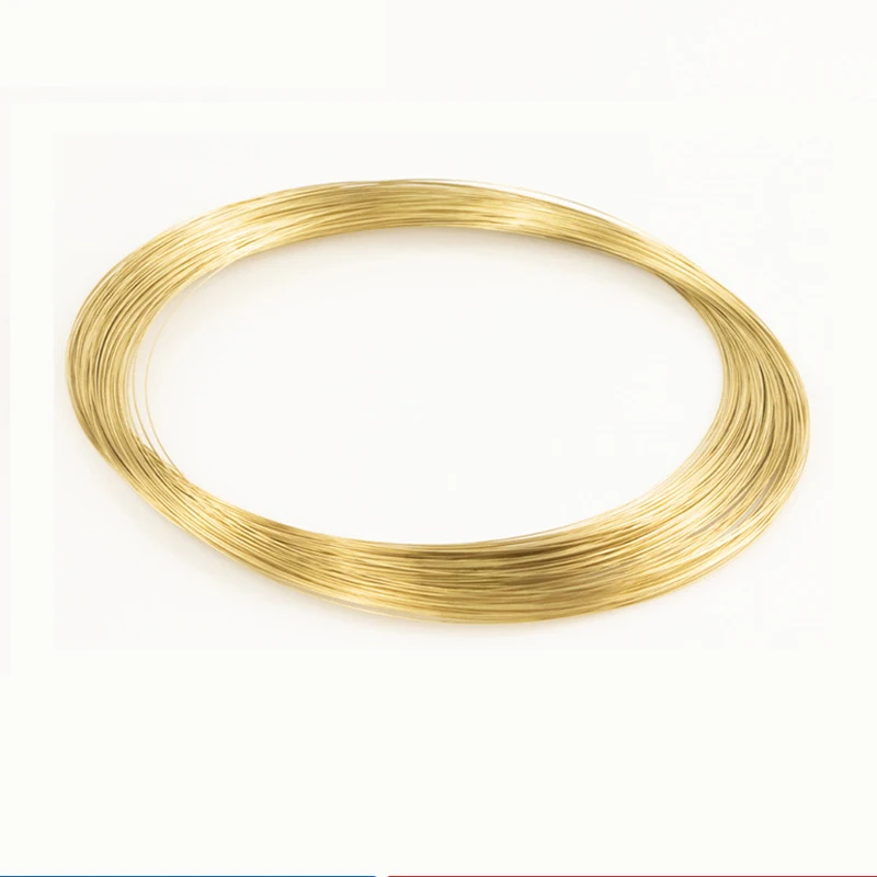1 Meter Soft H62 Brass Wire Diameter 0.3/0.4/0.5/0.6/0.8/1/1.2/1.5/1.8/2/2.5/3/4/5mm Electrical Cable Metal Mesh DIY Material |