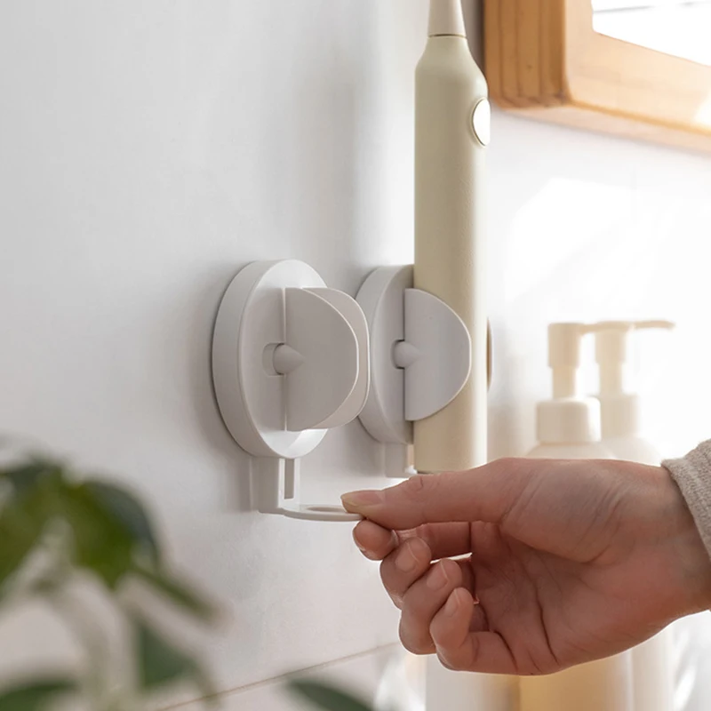 

Держатель для электрической зубной щетки, настенный органайзер на клейкой основе, автоматическая адаптация, Товары для ванной комнаты